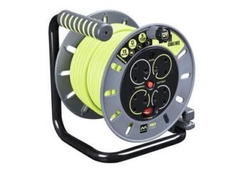 Masterplug PRO-XT Open Cable Reel 240V 13A 4-Socket 25m (5015056526546) MSTOMU25134