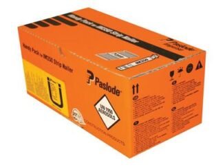 Paslode 3.1 x 75mm 350 Ring Nails Stainless Steel Finish Box of 1100 + 1 Fuel Cell (5701291412668) PAS141266