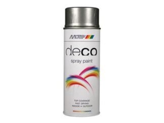 Plastikote Deco Spray Paint High Gloss RAL 9007 Grey Aluminium 400ml (8711347016976) PKT01697