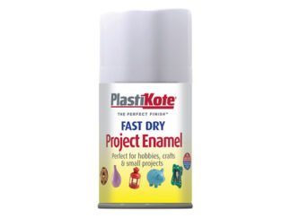 Plastikote Fast Dry Enamel Matt White 100ml (0071915140914) PKT102SF