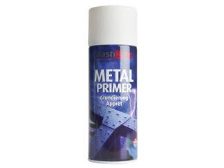 Plastikote Metal Primer Spray White 400ml (0071915179075) PKT10598