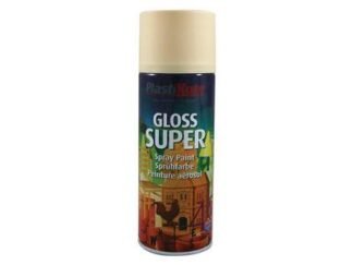 Plastikote Gloss Super Spray Antique White 400ml (0071915011122) PKT1112