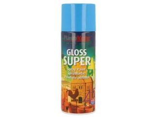 Plastikote Gloss Super Spray Light Blue 400ml (0071915192975) PKT1136