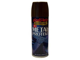 Plastikote Metal Protekt Spray Brown 400ml (0071915178290) PKT1291