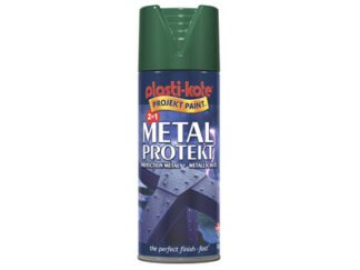 Plastikote Metal Protekt Spray Forest Green 400ml (0071915178313) PKT1296