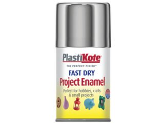 Plastikote Fast Dry Enamel Chrome 100ml (0071915141232) PKT150S