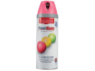 Plastikote Twist & Spray Fluorescent Pink 400ml (5055018140519) PKT1900