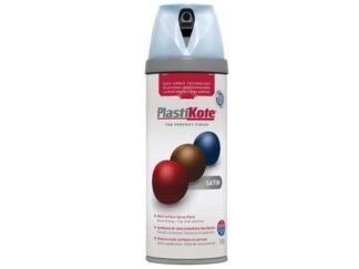 Plastikote Twist & Spray Satin Baby Blue 400ml (5055018109899) PKT22117
