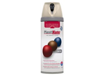 Plastikote Twist & Spray Satin Warm Grey 400ml (5055018109943) PKT22123
