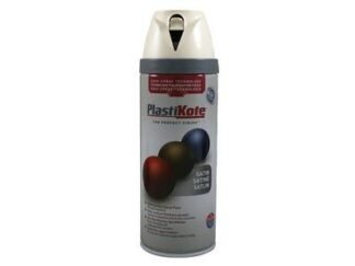 Plastikote Twist & Spray Satin Pure Brilliant White 400ml (8711347253807) PKT22124