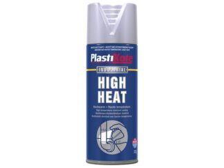 Plastikote High Heat Paint Aluminium 400ml (0071915841491) PKT2304