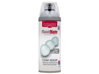 Plastikote Twist & Spray Matt Clear Sealer 400ml (5055018109400) PKT24002