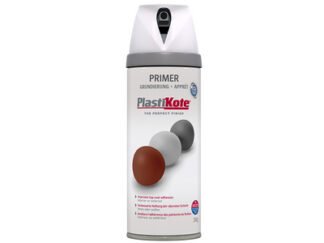 Plastikote Twist & Spray Primer White 400ml (5055018109417) PKT25000