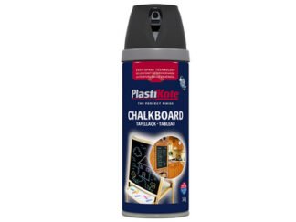 Plastikote Twist & Spray Chalkboard Paint Black 400ml (5055018109455) PKT26001
