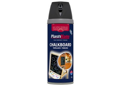 Plastikote Twist & Spray Chalkboard Paint Black 400ml (5055018109455) PKT26001