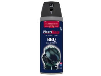 Plastikote Twist & Spray BBQ Paint Black 400ml (5055018109479) PKT26020
