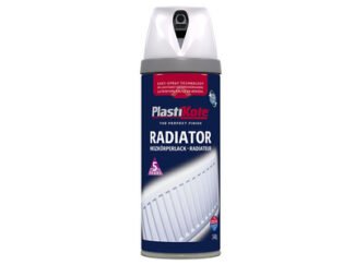 Plastikote Twist & Spray Radiator Gloss White 400ml (5055018109493) PKT26100