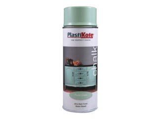 Plastikote Chalk Finish Spray Pastel Green 400ml (8711347252589) PKT27104 *Restrictions - See Description*