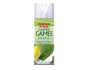 Plastikote Garden Games Spray Paint White 400ml (5055018106300) PKT4376