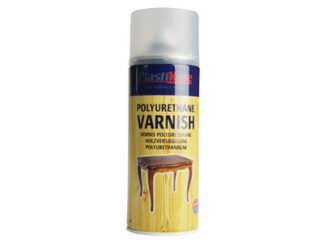 Plastikote Varnish Spray Clear Satin 400ml (0071915005923) PKT592