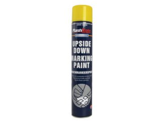 Plastikote Upside Down Marking Paint Yellow 750ml (0071915164903) PKT6002