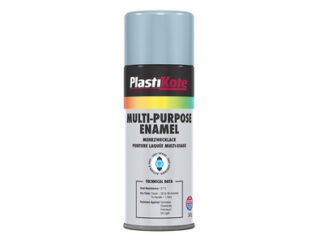 Plastikote Multi Purpose Enamel Spray Paint Gloss Aluminium 400ml (5055018109165) PKT60112