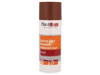 Plastikote Trade Quick Dry Primer Spray Red Oxide 400ml (8711347255153) PKT71002