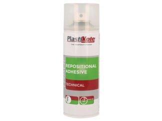 Plastikote Trade Repositional Spray Adhesive 400ml (8711347255672) PKT71030