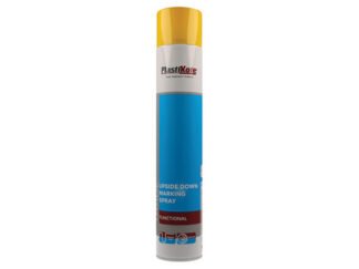 Plastikote Trade Upside Down Marking Spray Paint Yellow 750ml (8711347255719) PKT71032
