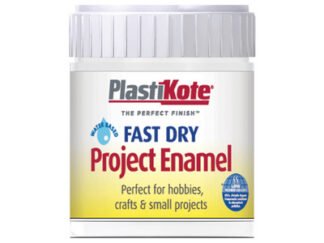 Plastikote Fast Dry Enamel Paint B4 Bottle Gloss White 59ml (5055018107185) PKTB4W