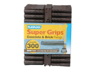 Plasplugs BP 539 Solid Wall Super Grips™ Fixings Brown (300) (5010047105397) PLABP539