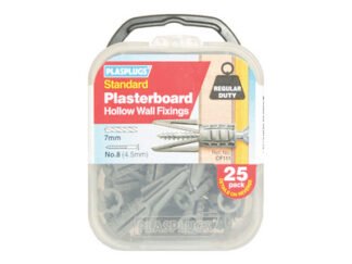 Plasplugs CF 111 Standard Plasterboard Fixings Pack of 25 (5010047101115) PLACF111