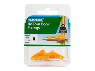 Plasplugs DR 106 Hollow Door Fixings (5) (5010047101061) PLADR106