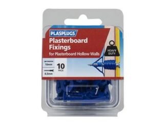 Plasplugs HCF110 Heavy-Duty Plasterboard Fixings Pack of 10 (5010047101108) PLAHCF110
