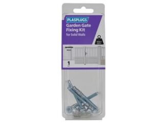 Plasplugs Garden Gate Fixing Kit for Solid Walls (5010047002542) PLAKGG109