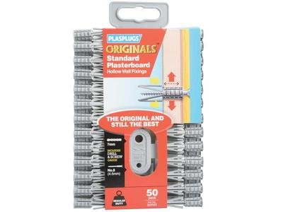 Plasplugs SCF 552 ORIGINALS™ Plasterboard Fixings (50) (5010047125524) PLASCF552