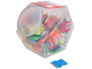 Personna Neon Plastic Mini Scraper Jar of 100 Single Blades (024500664420) PSA660442CJA