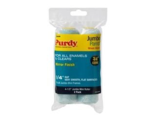 Purdy Parrot Jumbo Mini Roller Sleeve 114 x 19mm (4.1/2 x 3/4in) (Pack 2) (0716341402655) PUR140624040