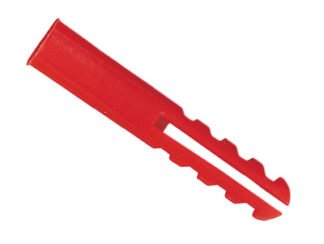 Rawlplug Red Plastic Plugs Screw Size No.6-12 (10 x Card 100) (5010445671364) RAW67134