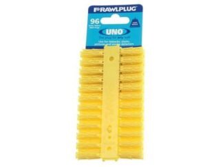 Rawlplug Yellow UNO® Plugs 5 x 24mm (Card 96) (5010445685002) RAW68500