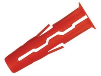 Rawlplug Red UNO® Plugs 6 x 28mm (Pack 1000) (5010445685170) RAW68517