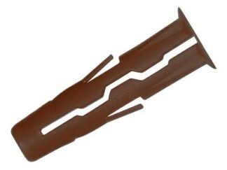 Rawlplug Brown UNO® Plugs 7 x 30mm (Pack 1000) (5010445685576) RAW68557