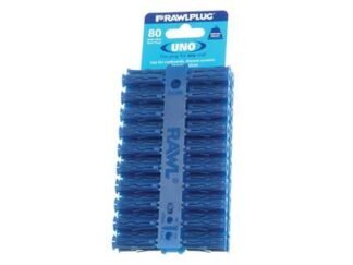 Rawlplug Blue UNO® Plugs 8 x 32mm (Card 80) (5010445685958) RAW68595