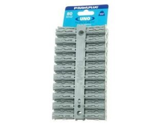 Rawlplug Grey UNO® Plugs 10 x 36mm (Card 80) (5010445686153) RAW68615