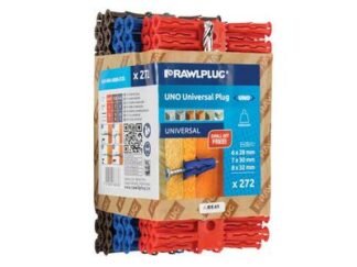 Rawlplug Mixed UNO® Plugs (Pack 272) + Drill Bit (5010445686368) RAW68636