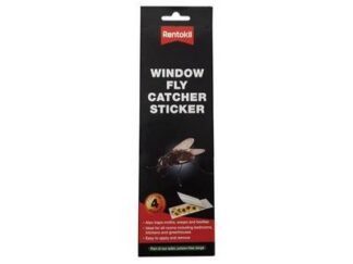 Rentokil Window Fly Catcher Stickers (Pack 4) (5012607008766) RKLFW40