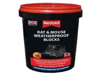 Rentokil Rat & Mouse Weatherproof Blocks (Tub of 10) (5012607008322) RKLPSMR42