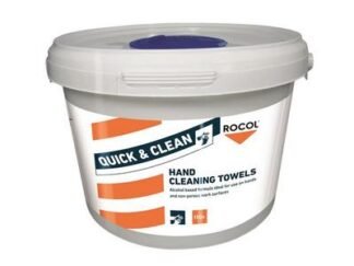 Rocol QUICK & CLEAN Hand Cleaning Towels (Tub 150) (5024747342006) ROC34200