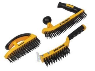 Roughneck Heavy-Duty Wire Brush Set, 3 Piece (5057902520940) ROU52094