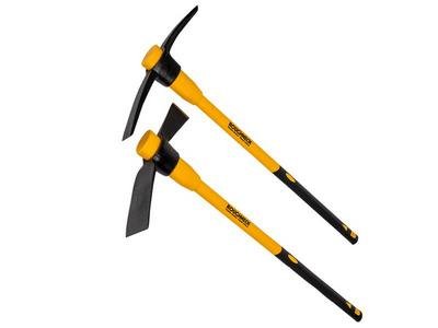 Roughneck Pick Axe and Cutter Mattock Set, 2 Piece (0025997641043) ROU64104